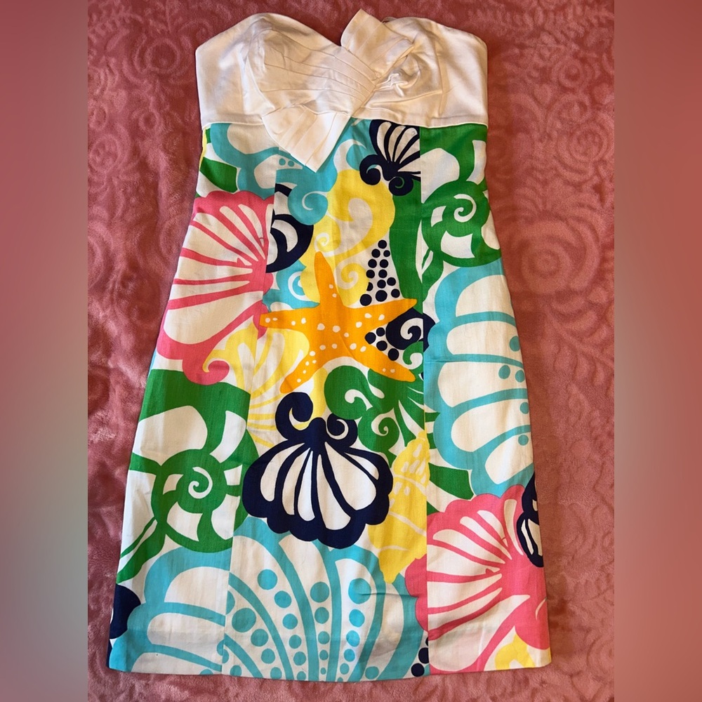 Lilly Pulitzer Strapless Dress - Multicolor Floral